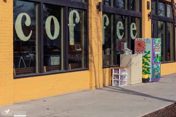 Denver Community Fridge Photo at Amethyst Coffee Co 7