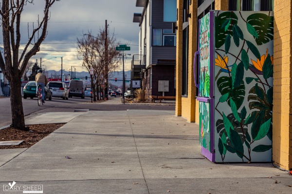 Denver Community Fridge Photo at Amethyst Coffee Co 10